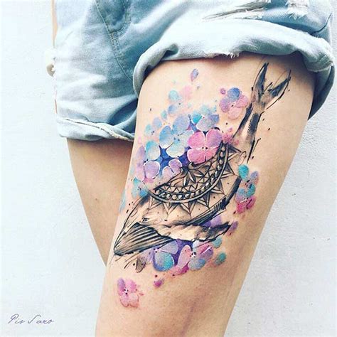 hot thigh tattoo|65 Badass Thigh Tattoo Ideas for Women